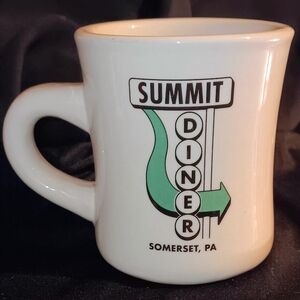 Vintage SUMMIT DINER Coffee Mug~Somerset Pennsylvania Heavy Retro Westford China